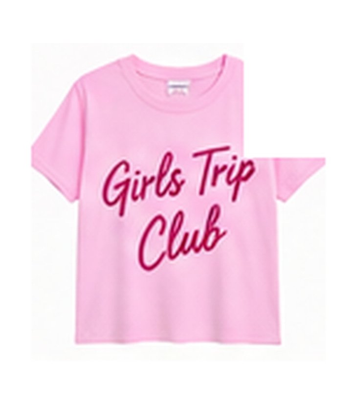 Illustrative Girls Trip Club T-shirt design